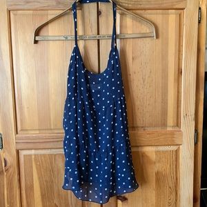 Abercrombie & Fitch Sleeveless Polka Dot Blouse Size Small